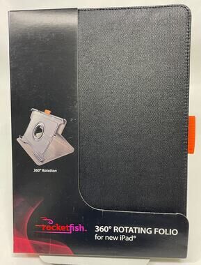 Rocketfish 360-Degrees Rotating Folio Case IPAD AIR - 5th Gen and Others BLACK